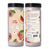 Bevzilla Peach Passion Instant Iced Tea Mix - 400gm, 14.1 Ounce | Quick Ready In 30 Seconds - Perfect Refreshing Summer Drink | Easy To Carry Anywhere - Low Caffeine